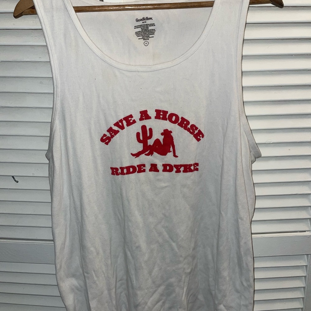 Goodfellow & Co White Ribbed Tank Top